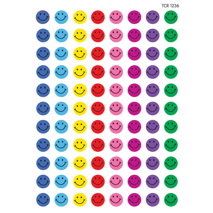 Happy Faces Mini Stickers, 528 Per Pack, 12 Packs