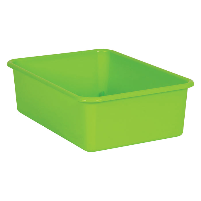 Lime Large Plastic Storage Bin, Pack of 3