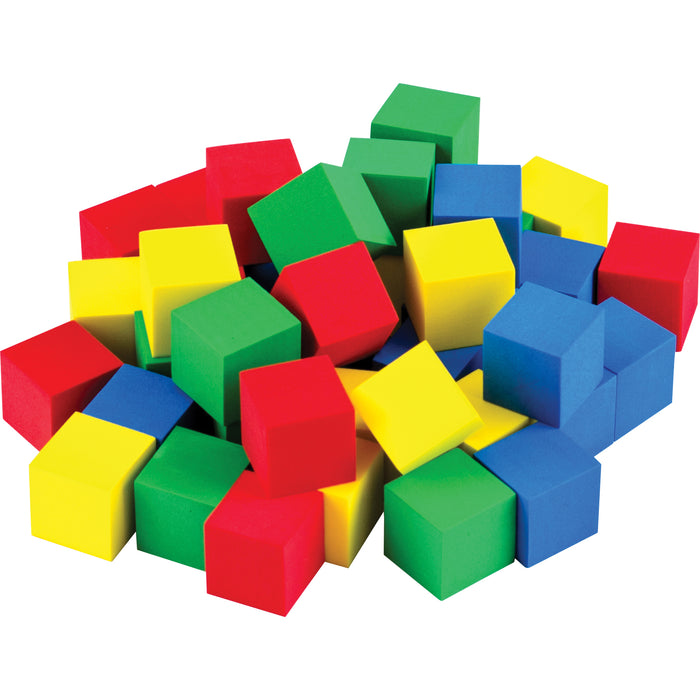 STEM Basics: Multicolor 3-4" Foam Cubes, 40 Per Pack, 3 Packs