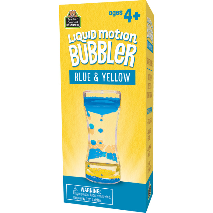 Blue & Yellow Liquid Motion Bubbler, Pack of 6