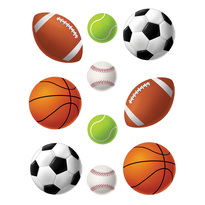 Sports Balls Accents, 30 Per Pack, 3 Packs