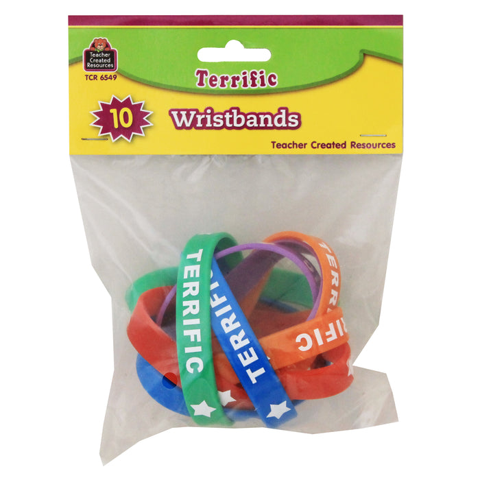 Terrific Wristbands, 10 Per Pack, 6 Packs