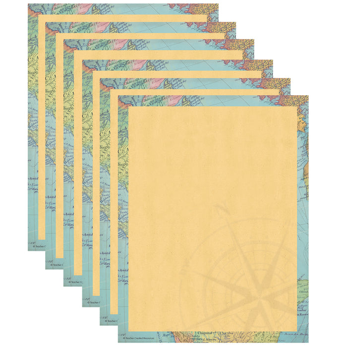 Travel the Map Computer Paper, 8.5" x 11", 50 Sheets Per Pack, 6 Packs