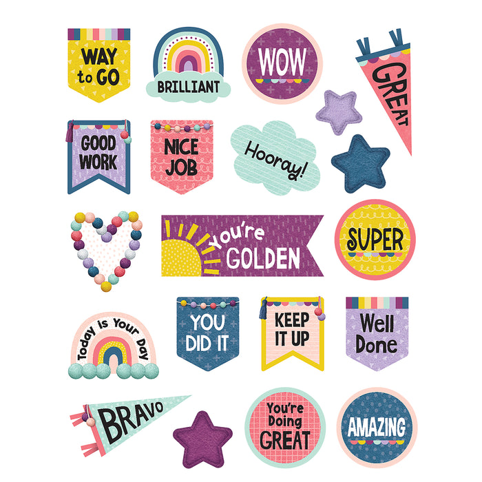 Oh Happy Day Stickers, 120 Stickers Per Pack, 12 Packs