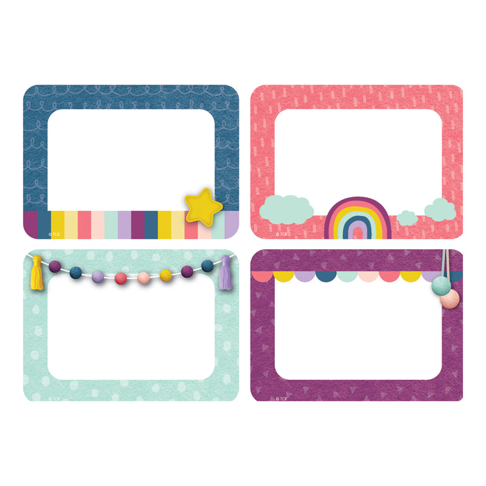 Oh Happy Day Name Tags-Labels - Multi-Pack, 36 Per Pack, 6 Packs