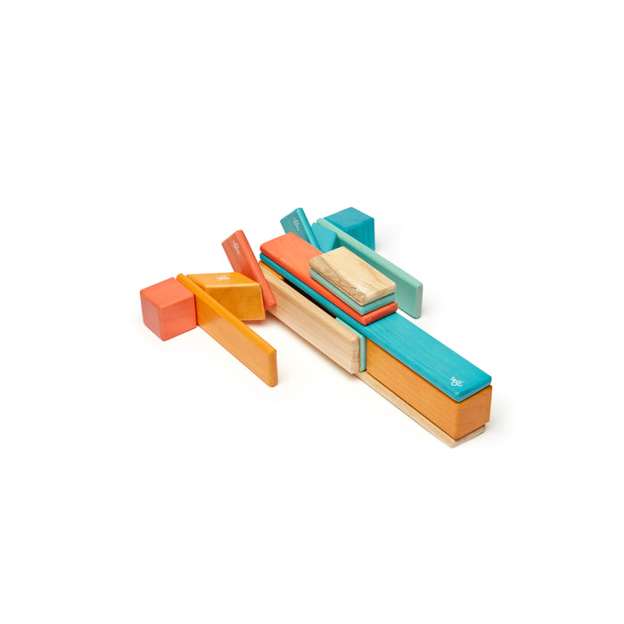 Magnetic Wooden Blocks, 24-Piece Set, Sunset