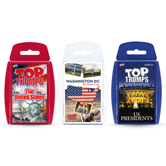 3-Game Bundle, Red, White, & Blue, US States, US Presidents & Washington DC