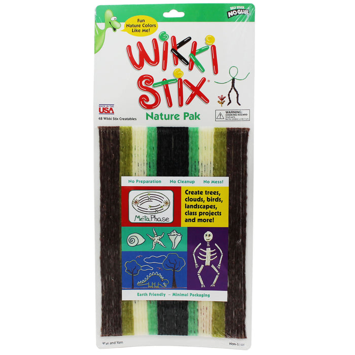 Wikki Stix®, Nature Colors, 48 Per Pack, 3 Packs