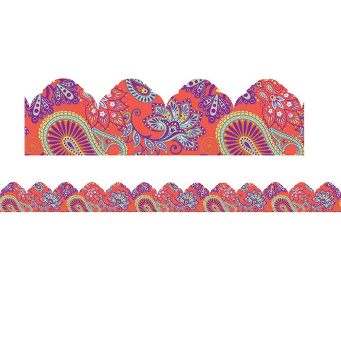 (6 PK) CORAL PAISLEY ARCH TRIM XTRA