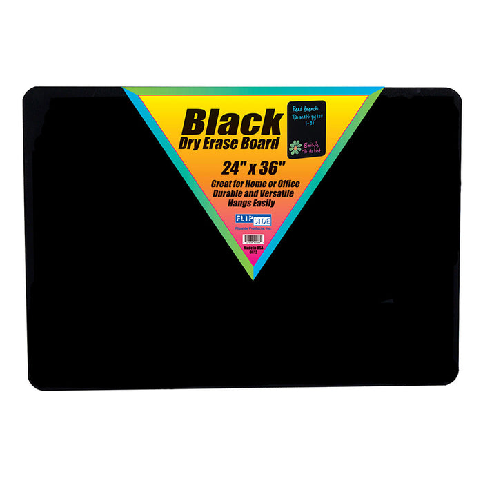 BLACK DRY ERASE BOARD 24 X 36