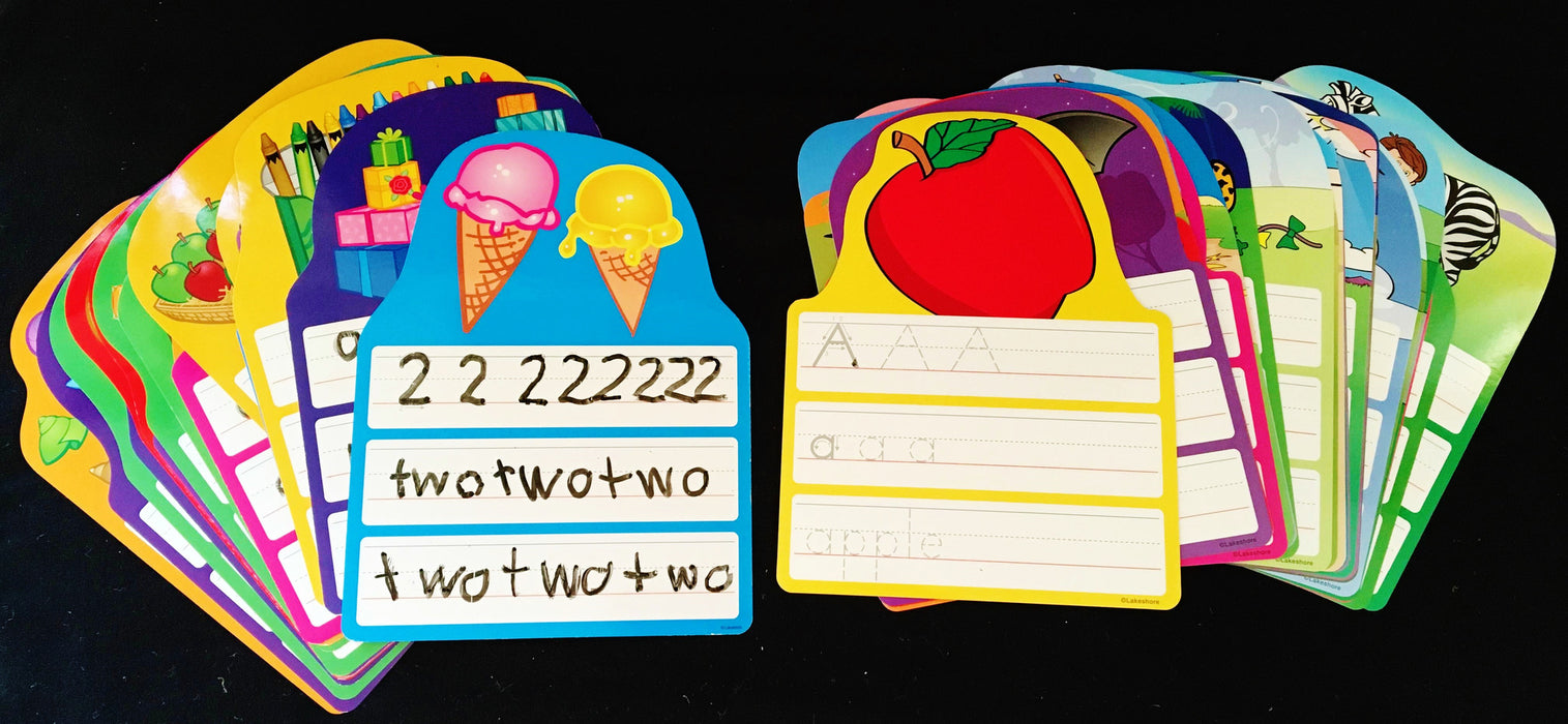 Write and Wipe Cards- Letters & Numbers