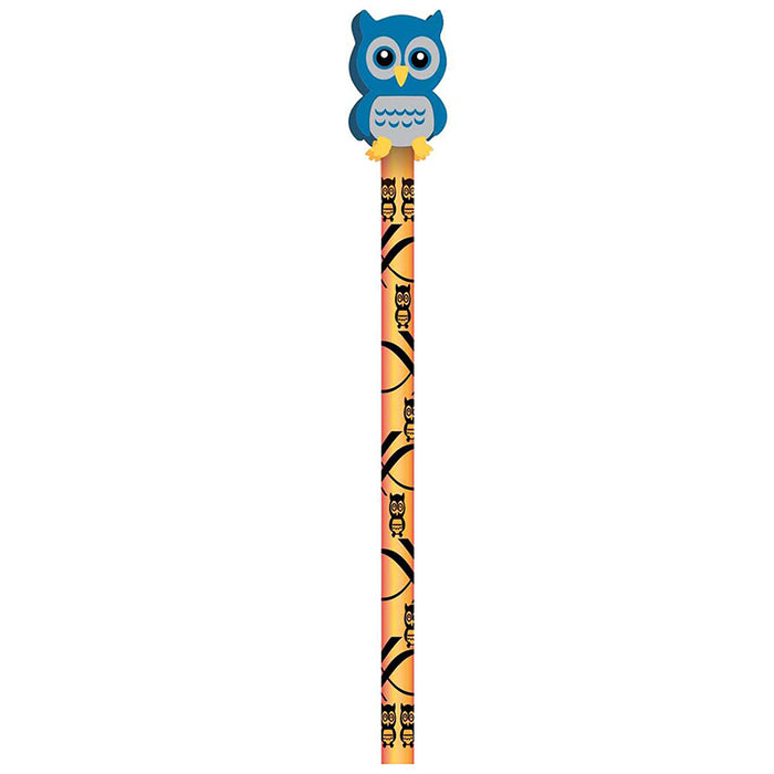 PENCIL AND ERASER TOPPER HOOT OWL