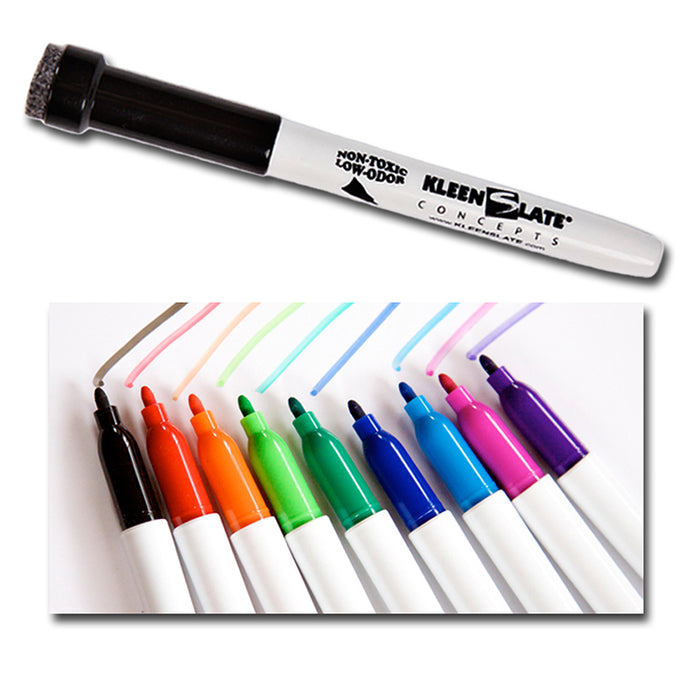 STUDENT MARKERS WITH ERASERS 10PK