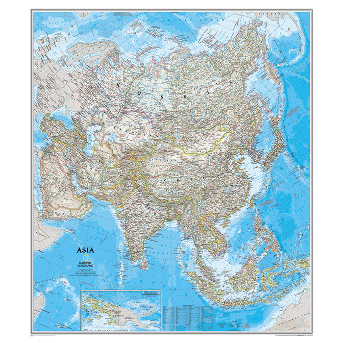 ASIA WALL MAP 34 X 38