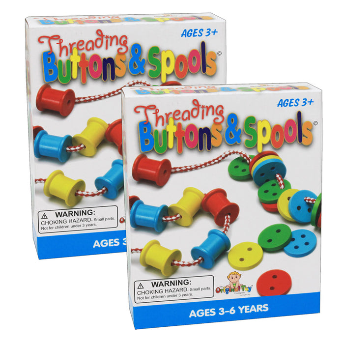 (2 PK) THREADING BUTTONS & SPOOLS
