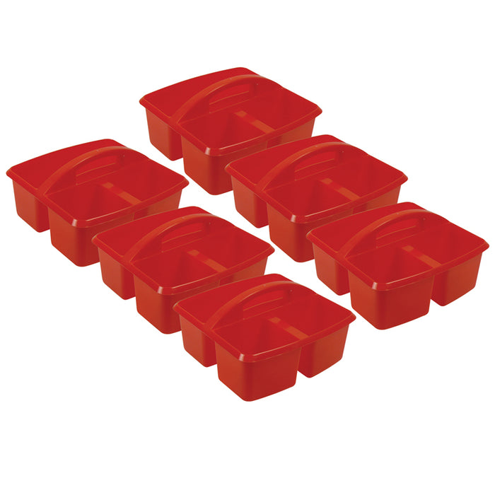 (6 EA) SMALL UTILITY CADDY RED