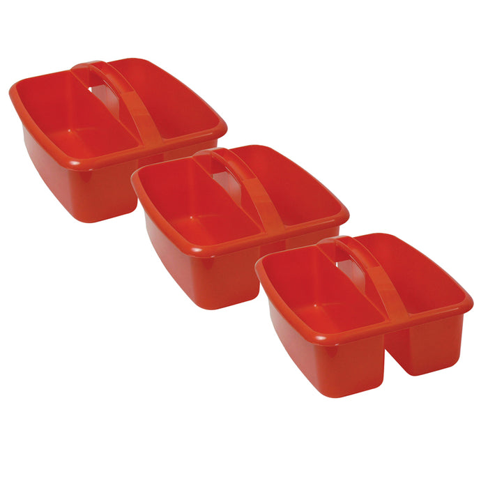 (3 EA) LARGE UTILITY CADDY RED