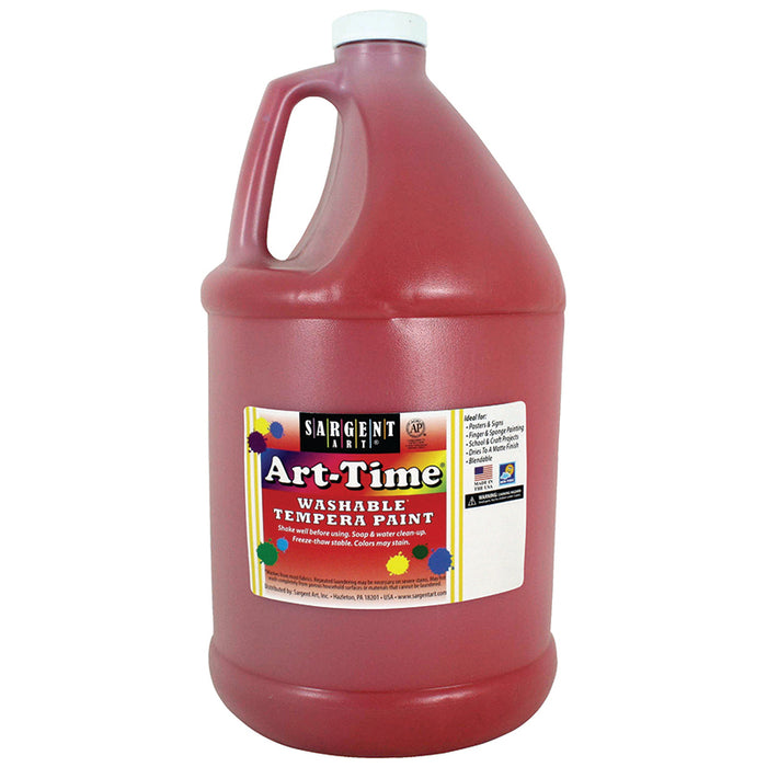RED ART-TIME WASHABLE PAINT