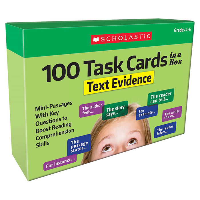 100 TASK CARDS TEXT EVIDENCE GR 4-6