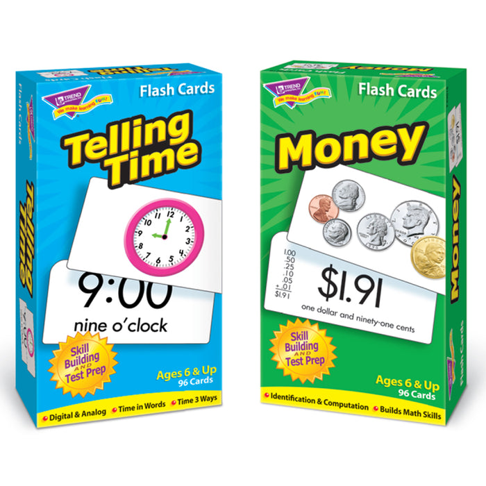 TIME AND MONEY FLASH CARDS ASST