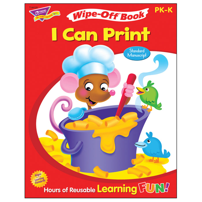 I CAN PRINT 28PG WIPE-OFF BOOK