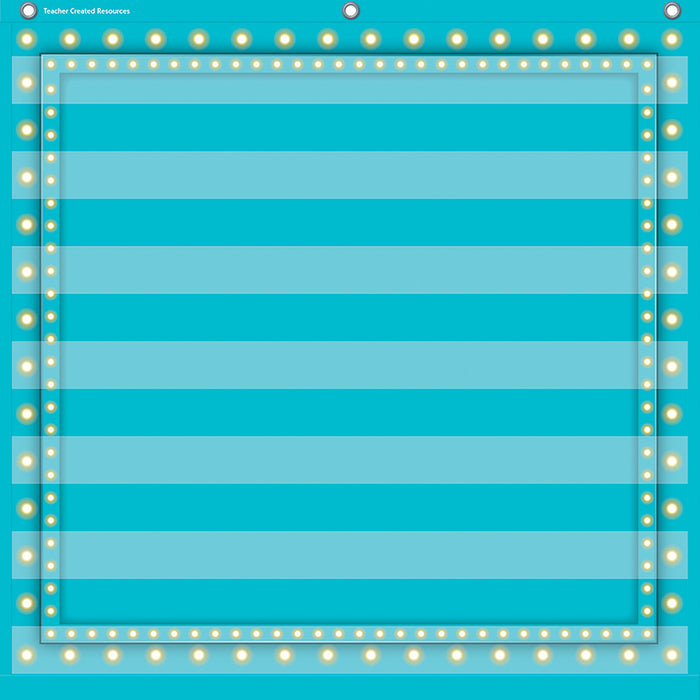 LIGHT BLUE MARQUEE 7 POCKET 28X28